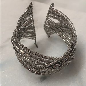 Silver cuff bracelet